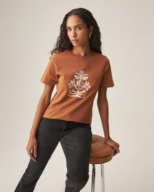 Women´s Graphic T-Shirt - Brown 63_709H002_CAF171142_0