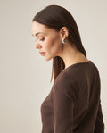 Women´s V-Neck Shirt - Brown 63_709H034_CAF191016_6