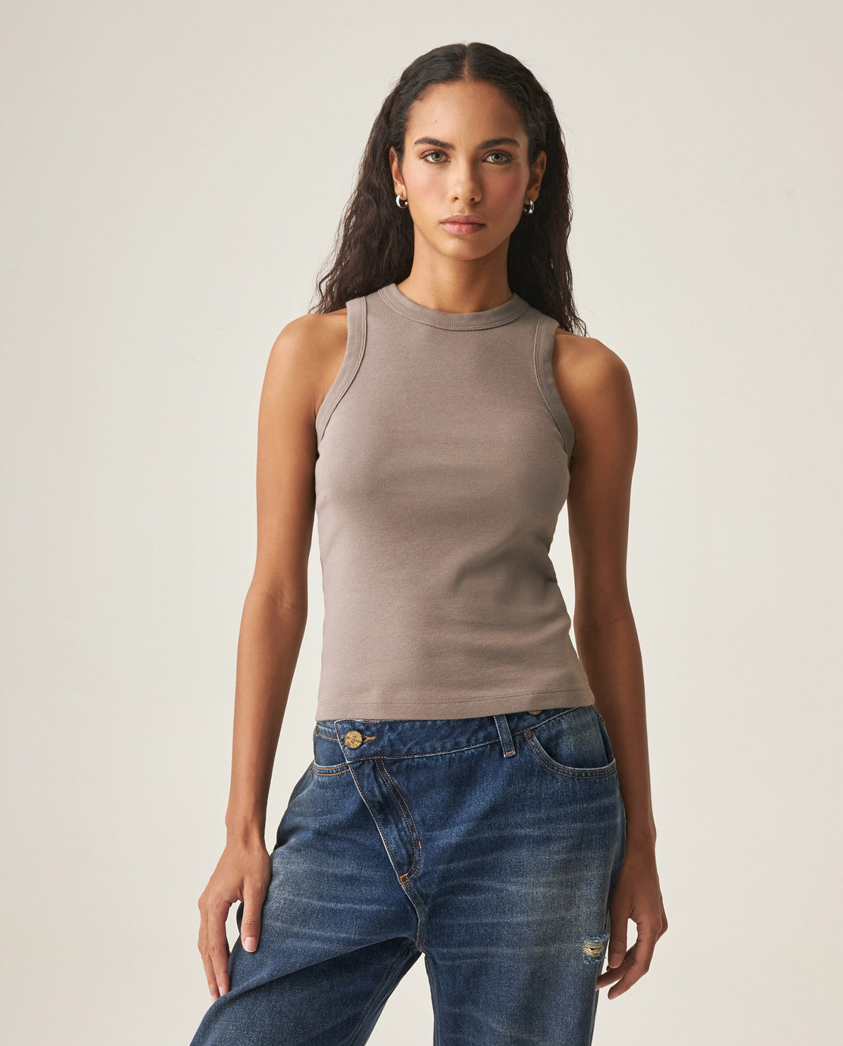 Women´s Slim Tank Top - Gray 63_709H052_GRI181210_3