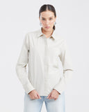 ESSENTIAL POPLIN SHIRT IN ECRU