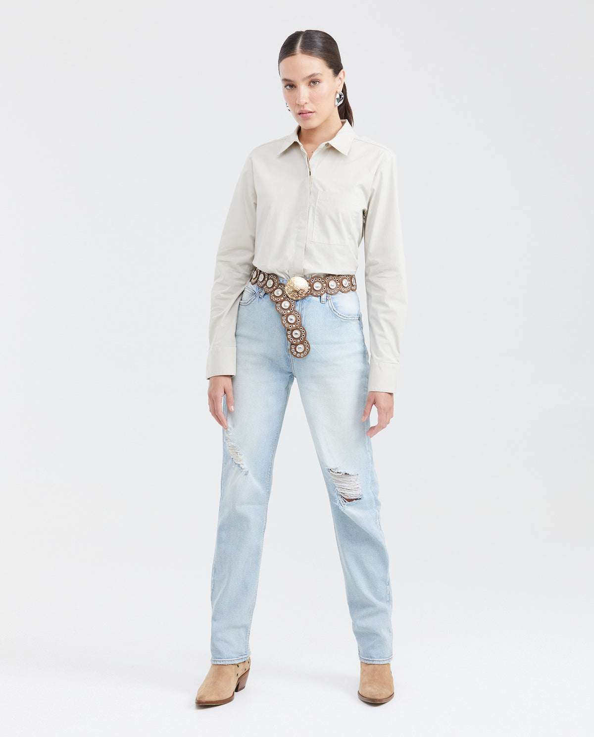 Women´s Cotton Shirt - Raw 63_711G000_CRU141106_7