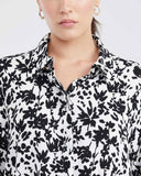 FRONT KNOTTED FLOWER SHIRT