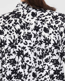 FRONT KNOTTED FLOWER SHIRT