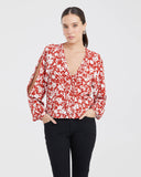 DUOTONE FLOWER BLOUSE