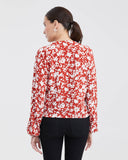 DUOTONE FLOWER BLOUSE