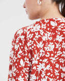 DUOTONE FLOWER BLOUSE