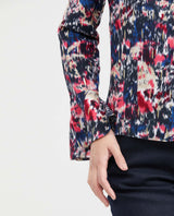 Women's Blouse Style Shirt with Front Tie Straps and Golden Lurex in Rayon-Lurex - 3