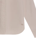 Womens Shirt Poplin Straight Silhouette Cotton–Elastane Hidden Button Placket - Beige 63_711H000_BEI140002_8