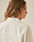 Womens Shirt Poplin Straight Silhouette Cotton–Elastane Hidden Button Placket - Raw 63_711H000_CRU114302_7