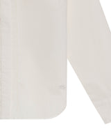 Womens Shirt Poplin Straight Silhouette Cotton–Elastane Hidden Button Placket - Raw 63_711H000_CRU114302_8