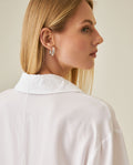 Womens Shirt Wide Oversized Silhouette Lyocell Large Collar - White 63_711H004_BLA110601_7