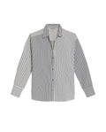 Womens Shirt Striped Wide Silhouette Cotton Classic Stripe Oversized - Blue 63_711H006_AZU193923_3