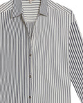 Womens Shirt Striped Wide Silhouette Cotton Classic Stripe Oversized - Blue 63_711H006_AZU193923_8