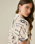 Womens Shirt Resort Oversized Viscose–Linen Print Short Sleeve - Raw 63_711H013_CRU131011_7