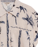 Womens Shirt Resort Oversized Viscose–Linen Print Short Sleeve - Raw 63_711H013_CRU131011_8