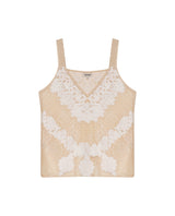 Womens Blouse Strap V-Neck Acrylic Continuous Embroidery - Raw 63_711H017_CRU110103_3
