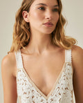 Womens Blouse Strap V-Neck Acrylic Continuous Embroidery - Raw 63_711H017_CRU110103_5