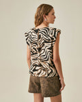 Womens Blouse Straight Silhouette Viscose–Rayon Print - Raw 63_711H018_CRU114302_6