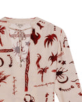 Womens Shirt Wide Silhouette Viscose–Linen Print Mandarin Collar - Raw 63_711H019_CRU131011_8