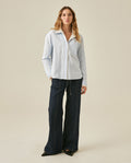 Womens Relaxed Fit Cotton Stretch Shirt - Blue 63_711H701_AZU144206_4