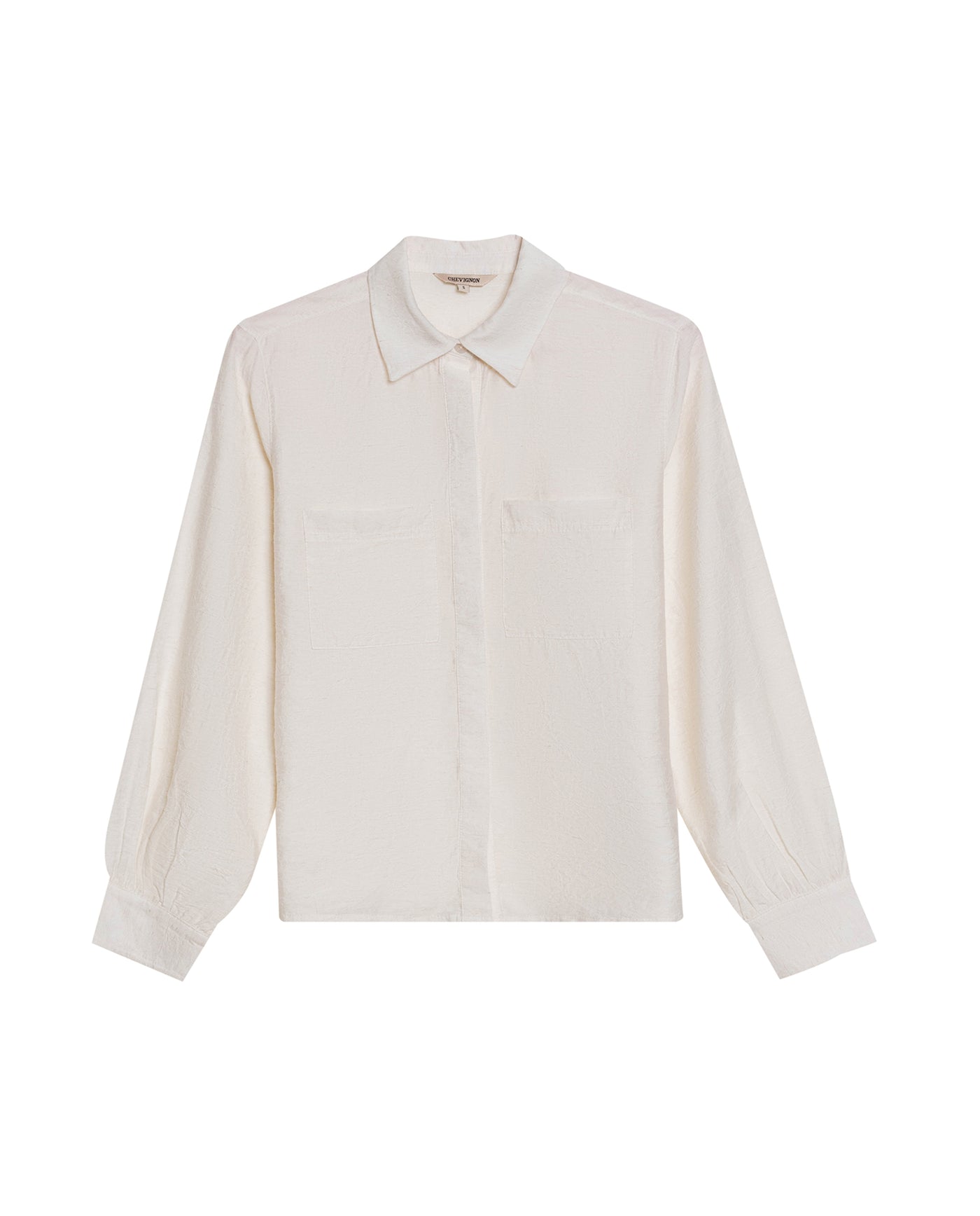 Womens Linen Blend Textured Shirt - White 63_711H711_BLA110601_3