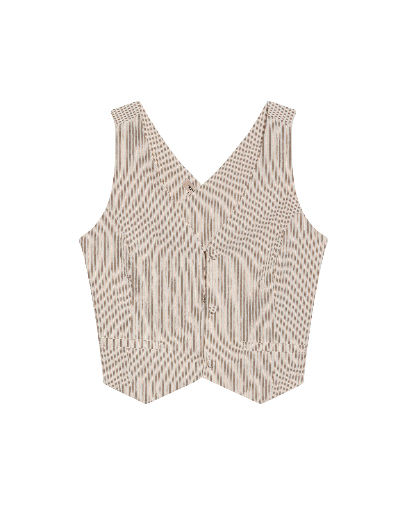 Womens Striped Cross-Back Vest - Yellow 63_711H715_AMA120815_3