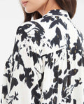 Women's Oversized Deconstructed Floral Shirt with Lurex in Viscose - 5