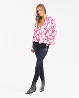 Women's Oversized Deconstructed Floral Shirt with Lurex in Viscose - 2