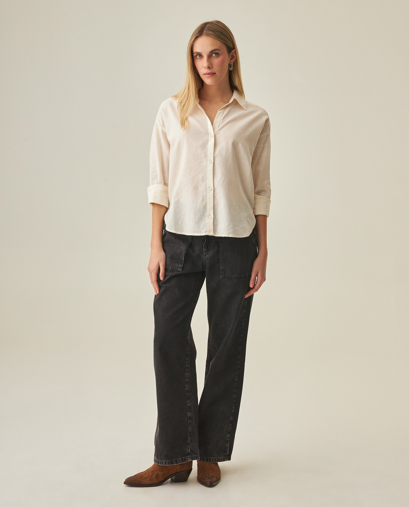Women´s Linen Shirt - Raw 63_712H001_CRU110103_7
