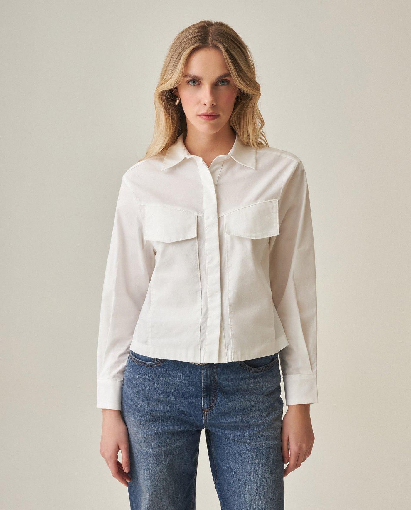 Women´s Cropped Shirt - Raw 63_712H005_CRU114302_0