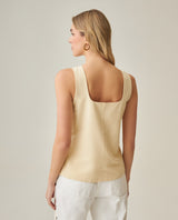 Women´s Linen Blouse - Yellow 63_712H008_AMA120815_6