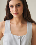 Women´s Linen Blouse - Blue 63_712H008_AZU134111_5