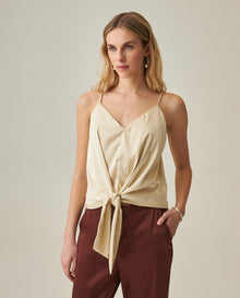 Women´s V-Neck Blouse - Raw 63_712H009_CRU120908_0