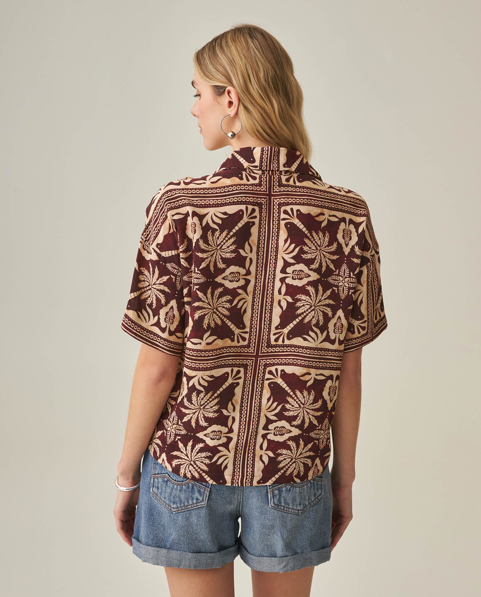 Women´s Resort Shirt - Brown 63_712H010_CAF191321_6