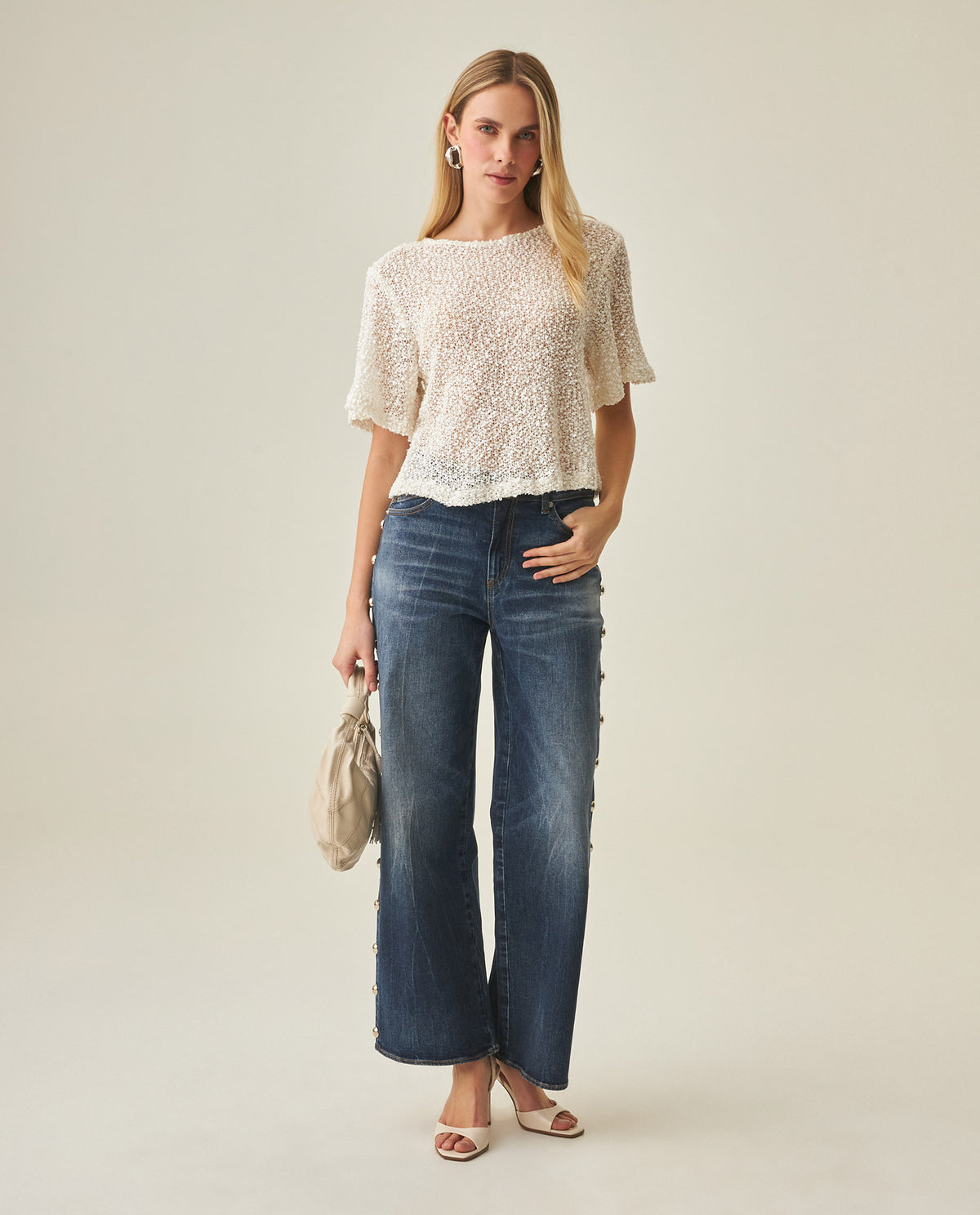 Women´s Sequin Crop Top - Raw 63_712H011_CRU110606_7