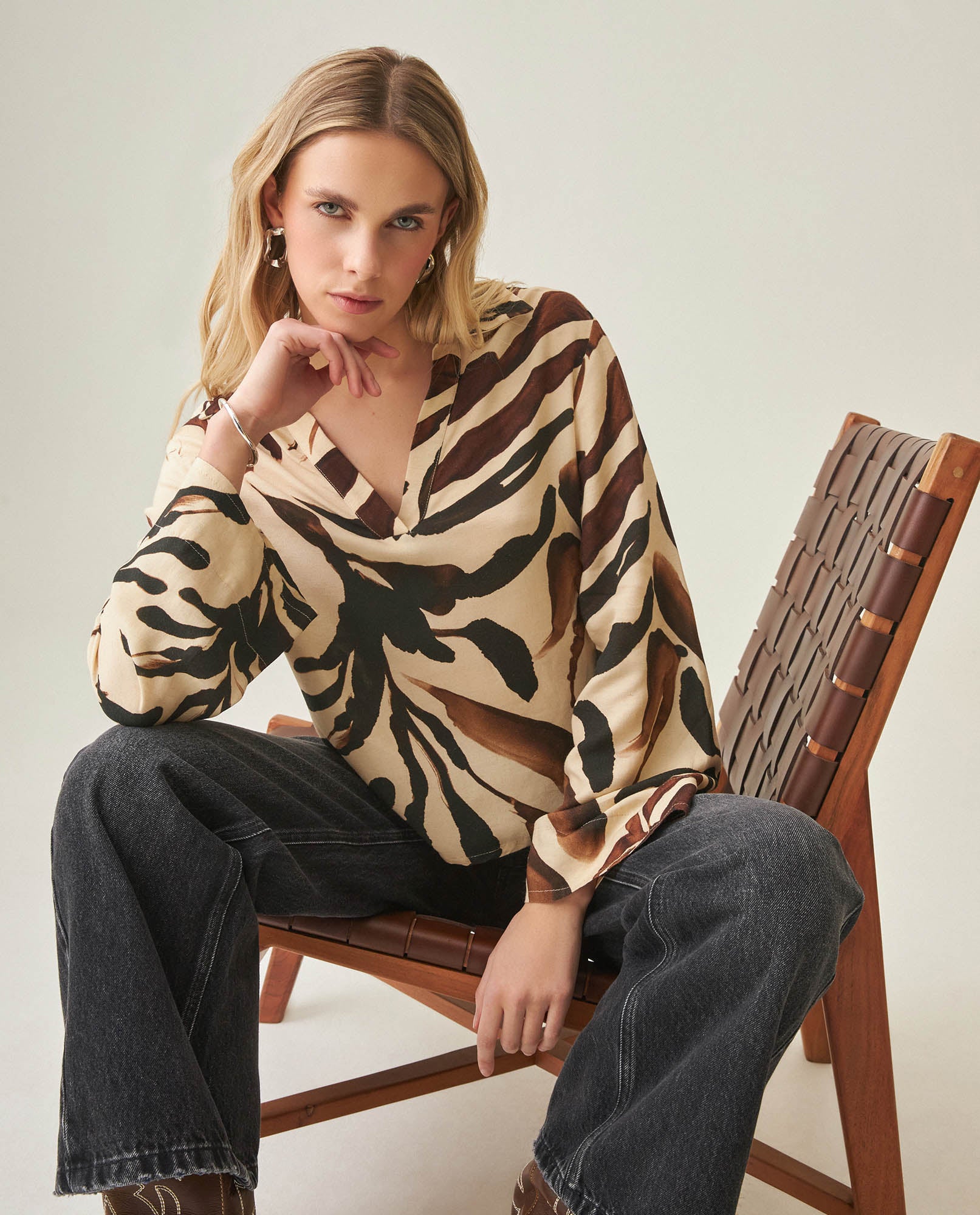 Women´s Linen Blouse - Raw 63_712H012_CRU120605_0