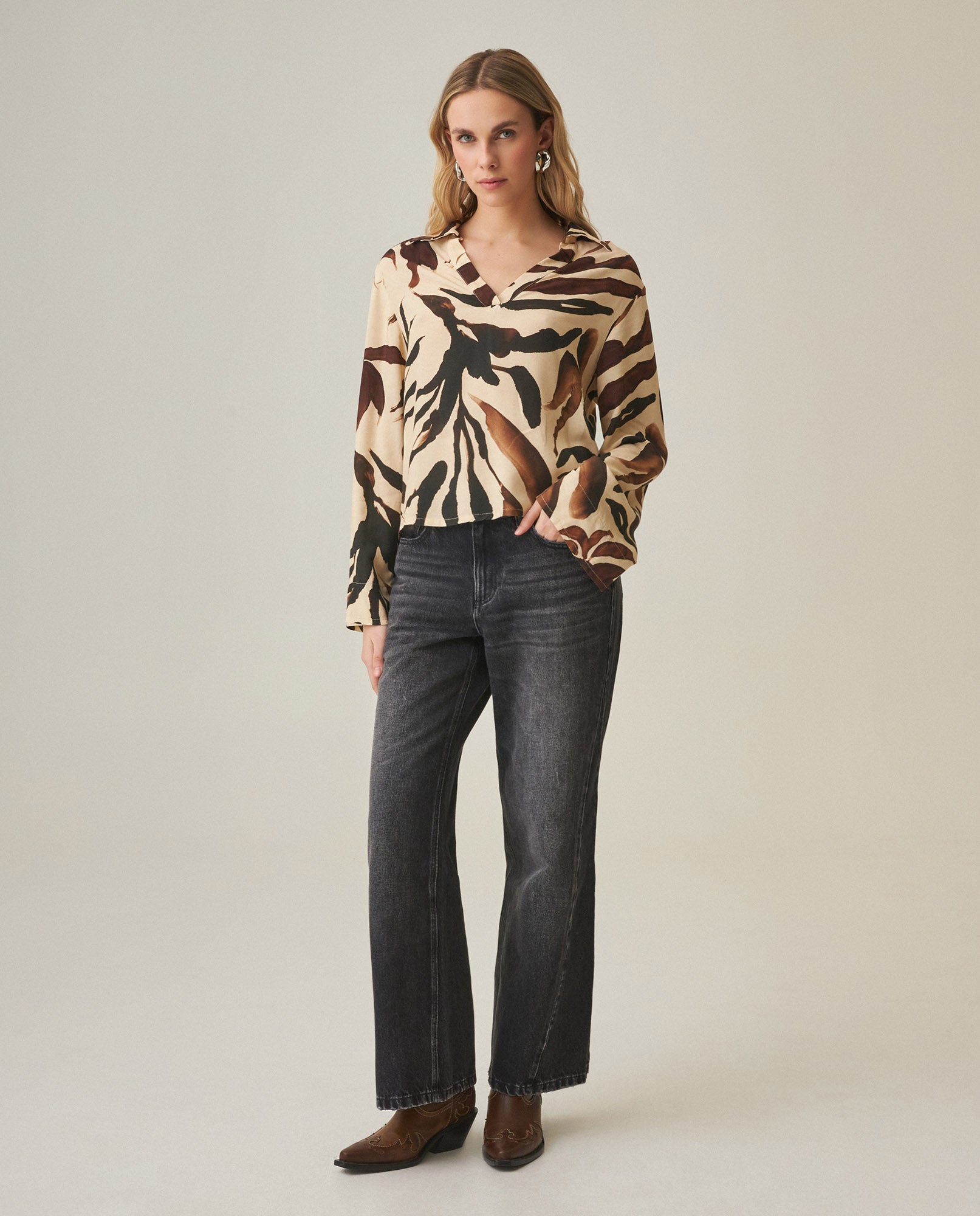 Women´s Linen Blouse - Raw 63_712H012_CRU120605_5