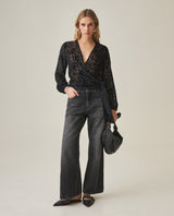 Women´s Wrap-Front Blouse - Black 63_712H015_NEG194003_0