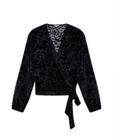 Women´s Wrap-Front Blouse - Black 63_712H015_NEG194003_4