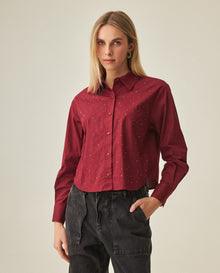 Women´s Straight Crop Shirt - Red 63_712H017_ROJ191522_5