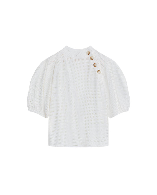 Women´s Textured Top - White 63_712H019_BLA110601_4