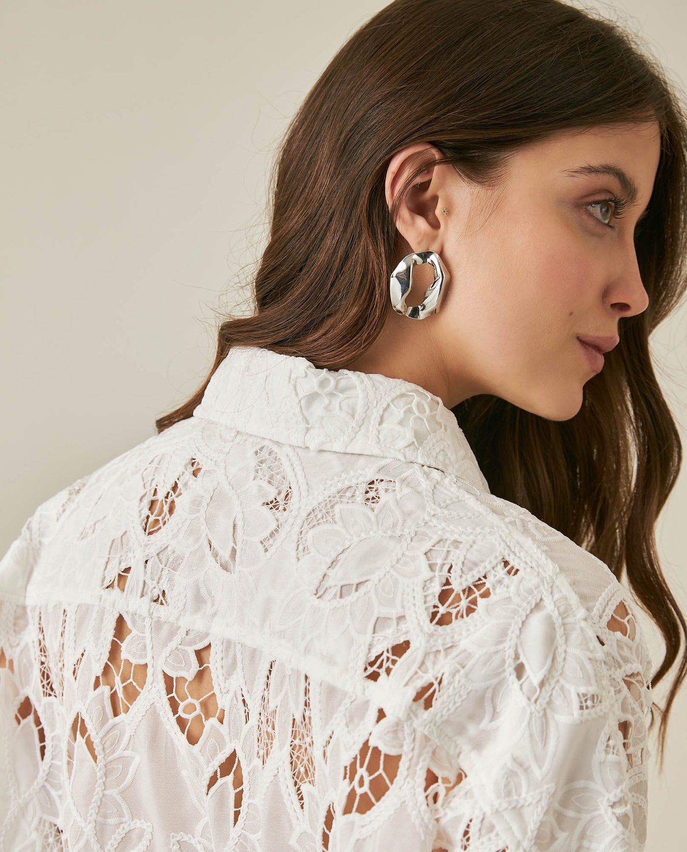Womens Floral Lace Shirt - Raw 63_714H003_CRU110103_7