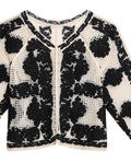 Womens Open-Knit Floral Shirt - Black 63_714H008_NEG194007_8
