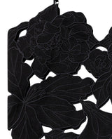 Womens V-Neck Cutwork Embroidered Top - Special Collection - Black 63_714H501_NEG194007_6