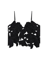Womens V-Neck Cutwork Embroidered Top - Special Collection - Black 63_714H501_NEG194007_8
