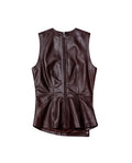 Womens Lambskin Leather Convertible Top - Special Collection - Red 63_717H503_ROJ191617_6