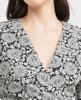 Women´s Printed Voluminous-Sleeve Blouse - Black 63_719F001_NEG194007_4