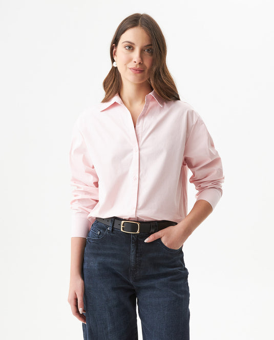 Camisa Silueta Recta para Mujer - Pink 63_719G000_ROS131904_0