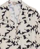 Women's Nature Print Wide Shirt in Viscose, Tidemark - 7
