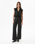 Women's Denim Sleeveless Vest in Cotton-Polyester Blend, Evening - 3